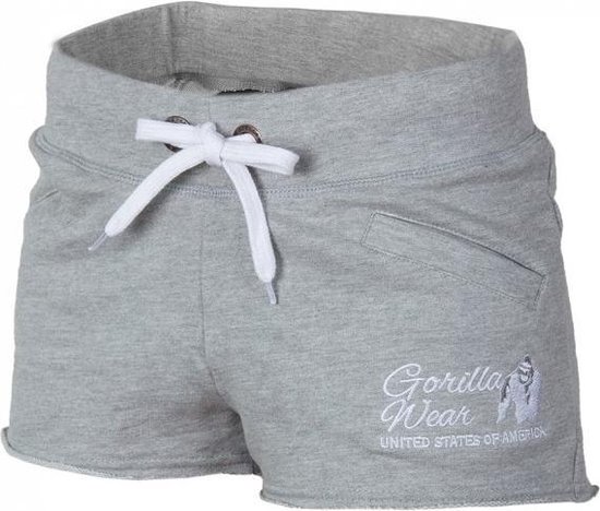 Shorts de survêtement Gorilla Wear New Jersey pour femmes Grijs - L