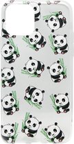ADEL Siliconen Back Cover Softcase Hoesje Geschikt voor iPhone 11 Pro - Panda