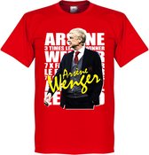 Arsene Wenger Legend T-Shirt - Rood - XXXL