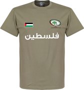 Palestina Football T-Shirt - Khaki - XL