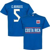 Costa Rica C. Borges 5 Team T-Shirt - Blauw  - XXL