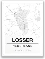 Poster/plattegrond LOSSER - 30x40cm