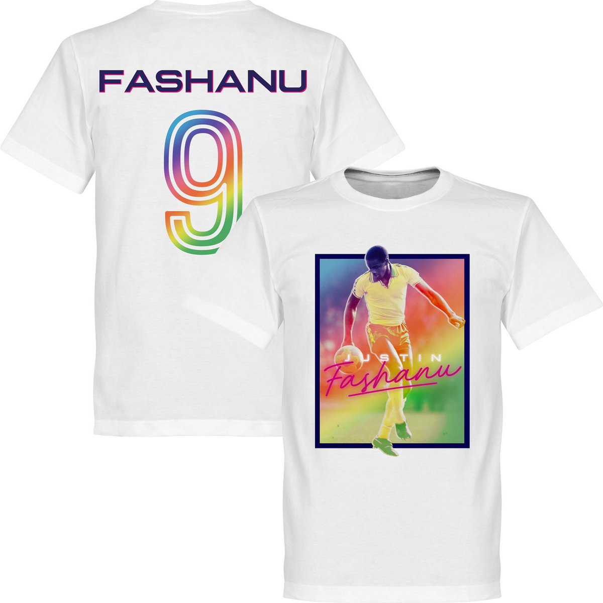 1200x1200.jpg Justin Fashanu T-Shirt - Wit - XXXXL - Afbeelding 1