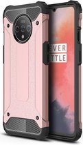 OnePlus 7T Hybride Hoesje Roze