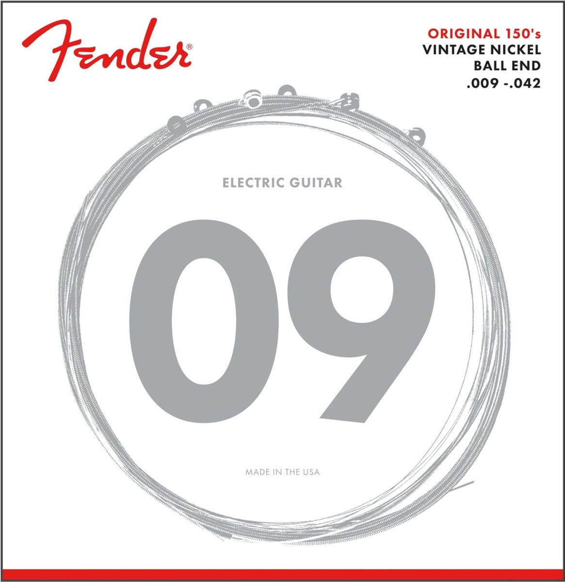 Fender Gitaarsnaren voor elektrische gitaar Original Pure Nickel 150L Light Strings
