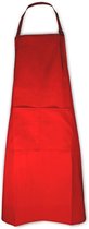 Keukenpakket Rood: 1 Apron schort, 2 ovenwanten, 2 pannenlappen en 1 theedoek