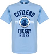 Manchester Established T-Shirt - Licht Blauw - XS