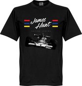 James Hunt T-Shirt - Zwart  - XS