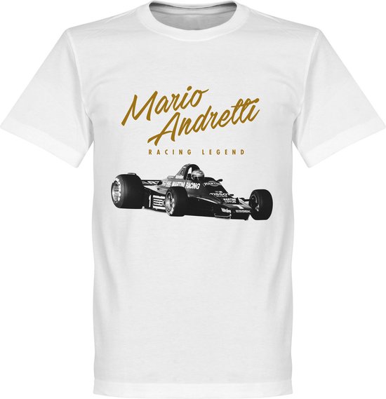 Mario Andretti T-Shirt - Wit - S