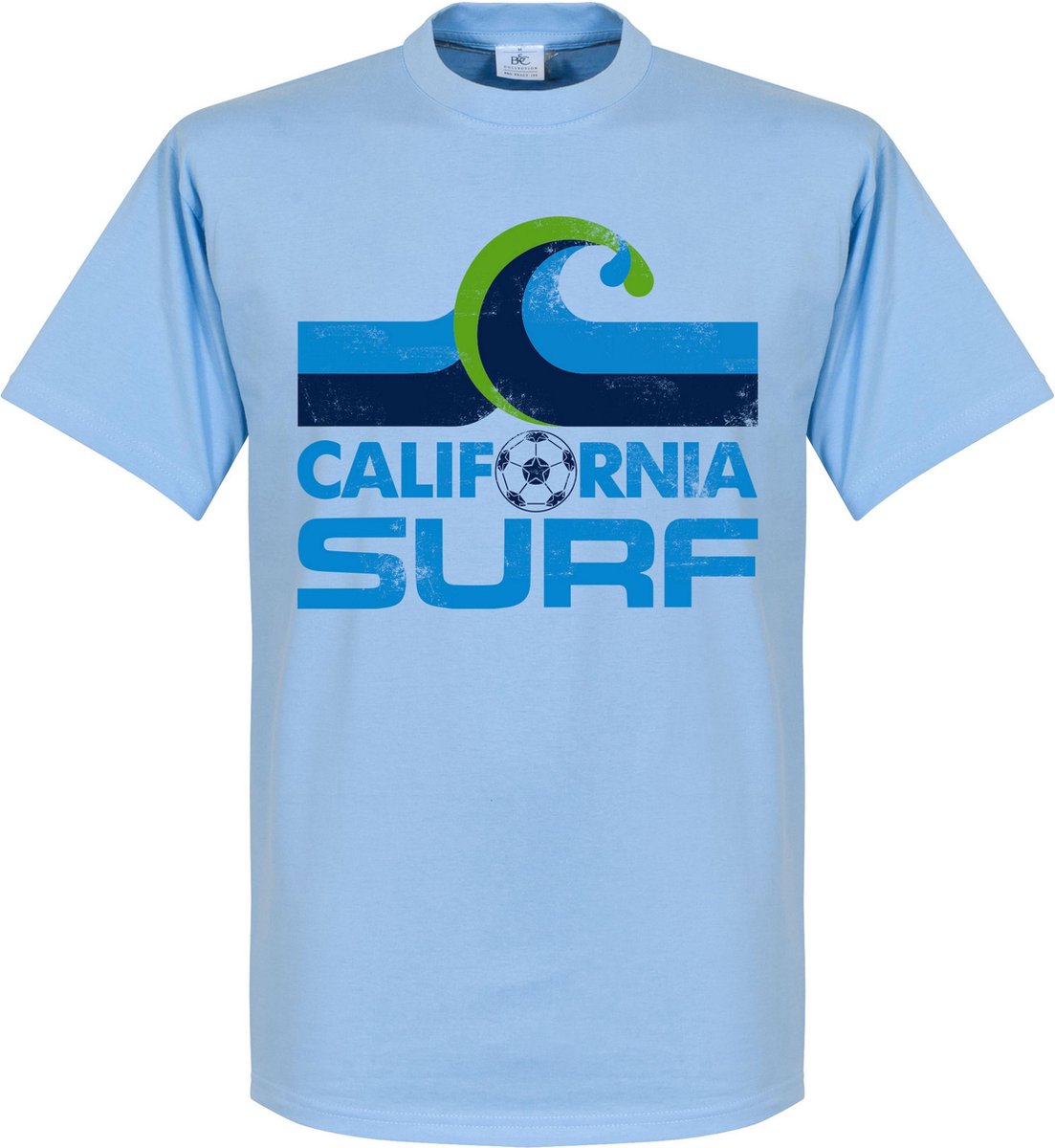 California Surf T-Shirt - Lichtblauw - XXL