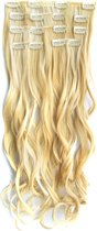 Clip in hair extensions 7 set wavy blond - P22/613