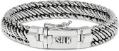 SILK Jewellery - Zilveren Armband - Weave - 738.21 - Maat 21