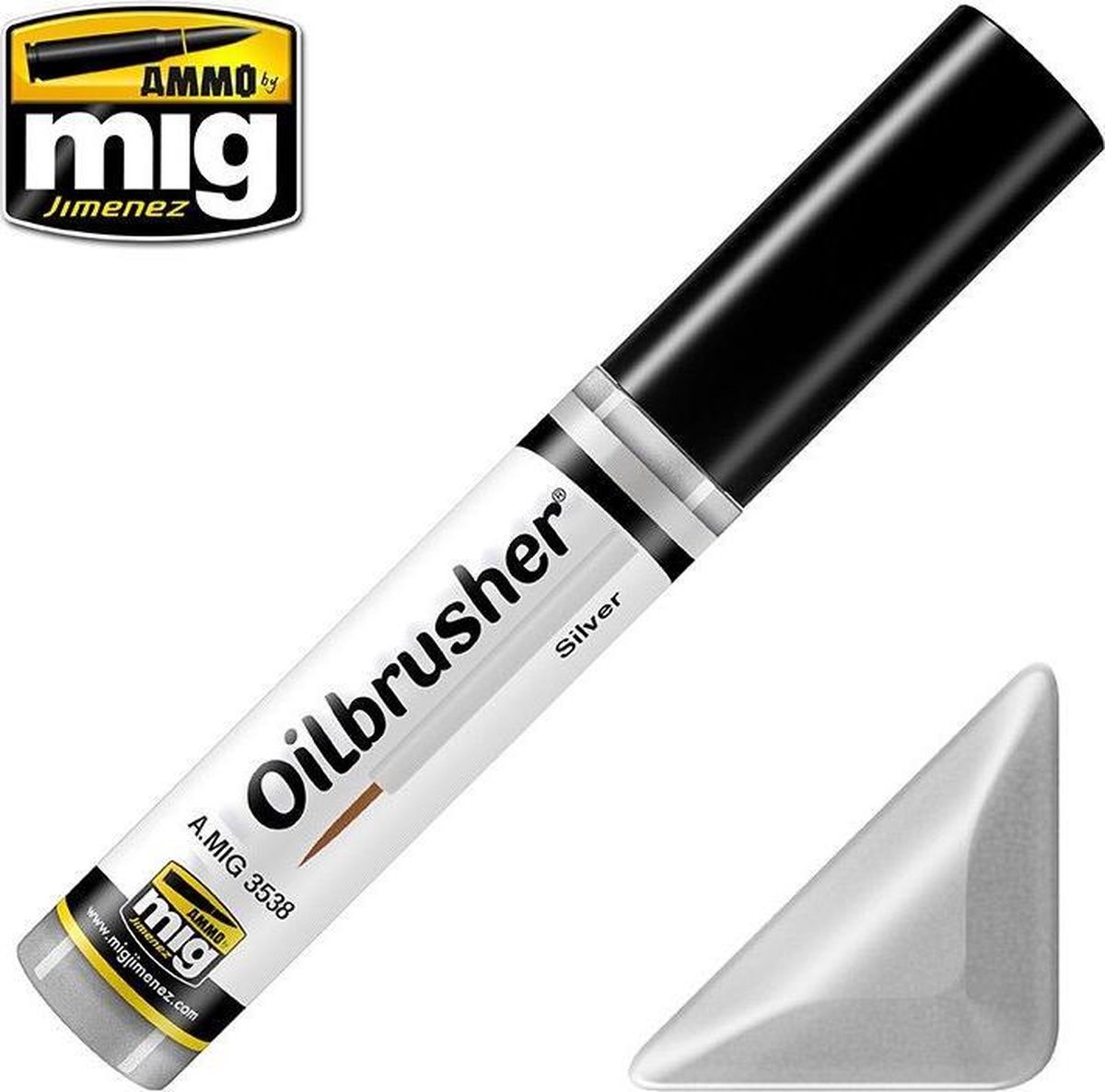 AMMO MIG 3538 Oilbrusher Silver Oilbrusher(s)