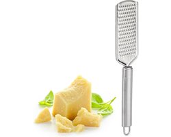 RVS Rasp voor keuken én eettafel - Relaxdays - o.a. voor Kaas, citroen - Keukenrasp / Citroenrasp / Kaasrasp