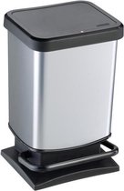 SUNDIS Keukenafvalbak Paso 20 L - Metalen decoratie - Pedaalopening