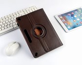 P.C.K. Hoesje/Boekhoesje/Bookcover/Case draaibaar bruin geschikt voor 10 inch Tablets universeel