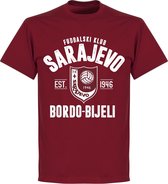 FK Sarajevo Established T-shirt - Bordeaux Rood - XL