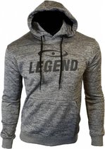 Legend Sports Logo Hoodie Grijs Maat Xl