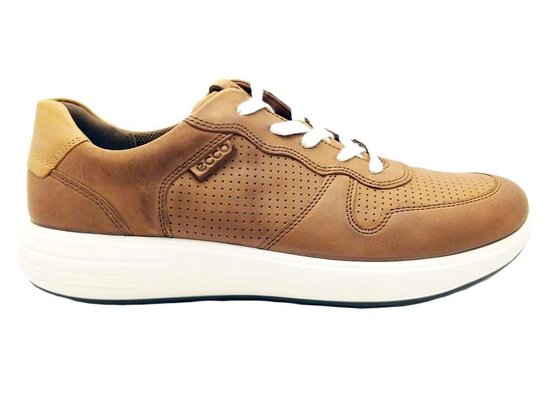 ECCO Soft 7 Runner Heren Sneaker - Cognac - Maat 44 | bol.com