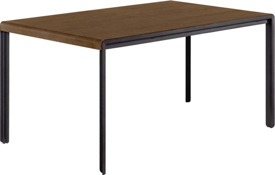 Home - Uitschuifbare tafel Nadyria 120 (160) x 80 noten-hout | bol.com