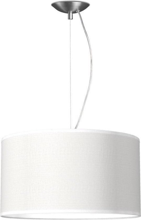 Home Sweet Home hanglamp Bling - verlichtingspendel Deluxe inclusief lampenkap - lampenkap 40/40/22cm - pendel lengte 100 cm - geschikt voor E27 LED lamp - wit