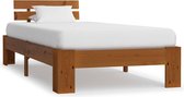 Bedframe massief grenenhout honingbruin 90x200 cm