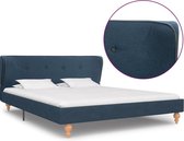 Bedframe stof blauw 140x200 cm