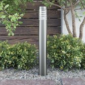 Cilindervormige RVS LED tuinlamp staand model