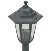 Paalverlichting voor tuin - Aluminium PVC - Donkergroen - 110 x 19 (H x ø) - 6 st