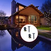 LED-lichtslinger op zonne-energie warm wit 2 st