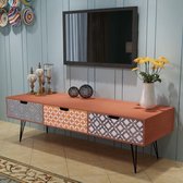 Tv-meubel met 3 lades 120x40x36 cm bruin