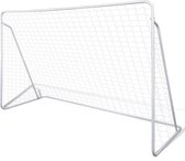 Minidoeltje met net - Stalen frame - Wit - 240x90x150 cm