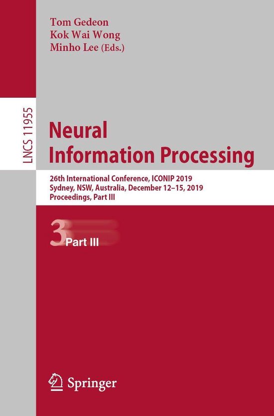 Springer Nature Proceedings Computer Science 3 - Neural Info ... - cover