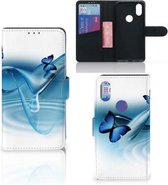 Xiaomi Mi Mix 2s Telefoonhoesje met Pasjes Vlinders