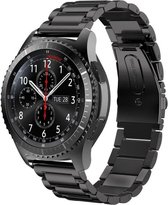 Samsung Gear S3 - Galaxy watch 46mm bandje RVS zwart metaal Watchbands-shop.nl