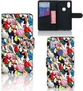 magnétique Cuir PU Protection Etui Housse pour Xiaomi Mi Mix 2s Coque Téléphone Des Oiseaux