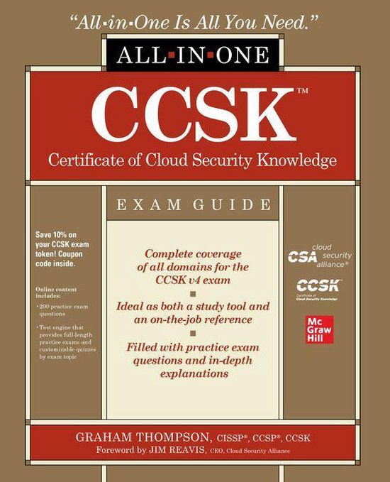 CCSK Certificate of Cloud Security Knowledge All-in-One Exam ... - cover