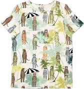 HEBE - jongens t-shirt - dierenprint - Maat 74/80