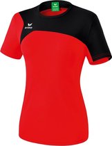 Erima Club 1900 2.0 T-Shirt Dames Rood-Zwart Maat 48