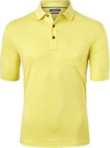 CASA MODA comfort fit poloshirt - geel melange -  Maat: 5XL