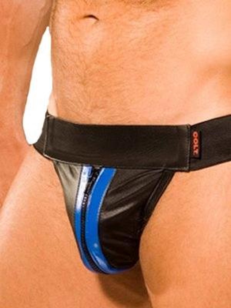 Goedkoopste Colt leather jock black-blue small