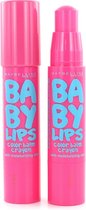 Maybelline Baby Lips Color Balm Crayon - 020 Pink Crush (2 Stuks)