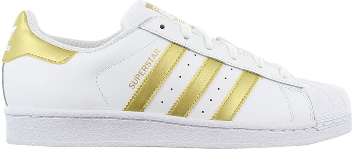 adidas Superstar Wit/ Goud Dames | FX7484 | SNEAKERS