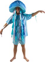 Bodysocks Volwassen Kostuum Kwal Unisex Blauw One Size