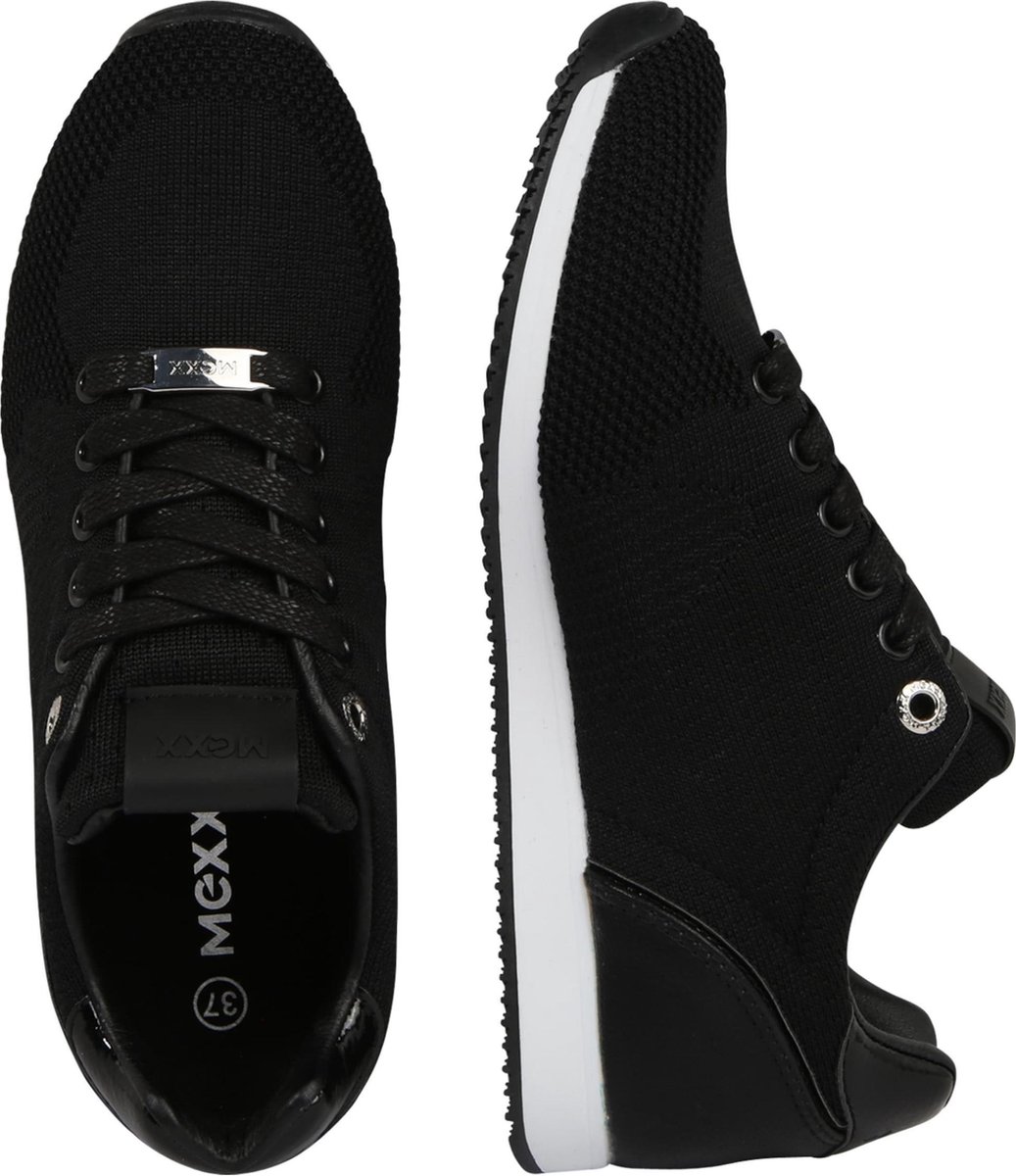 Mexx Cato dames sneaker - Zwart - Maat 39 | bol.com