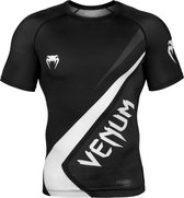 Venum Contender 4.0 Rashguard - Korte mouwen - Zwart / Grijs-Wit - M