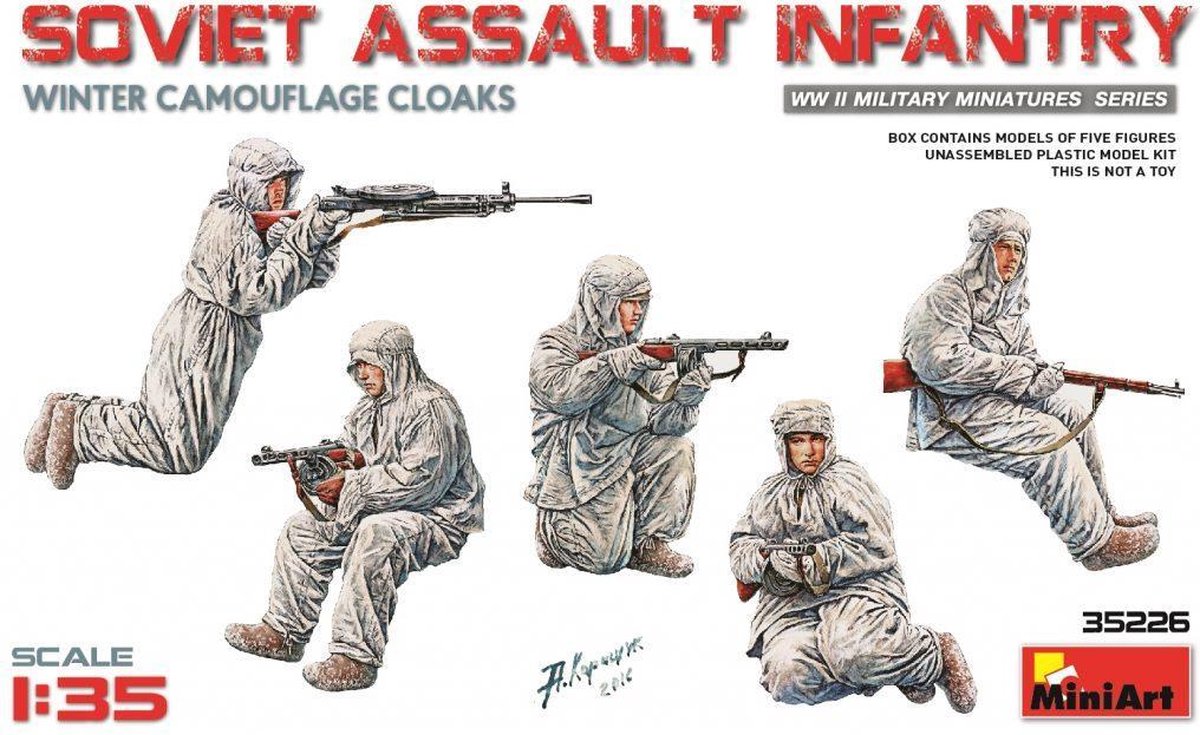 Afbeelding van product Miniart - Soviet Assault Infantry Winter Camo Cloaks (Min35226)