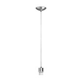 Home Sweet Home - Moderne verlichtingspendel Basic voor lampenkap - Geborsteld staal - 11/11/250cm - hanglamp gemaakt van Metaal - geschikt voor E27 LED lichtbron - voor lampenkap met doorsnede max.55cm