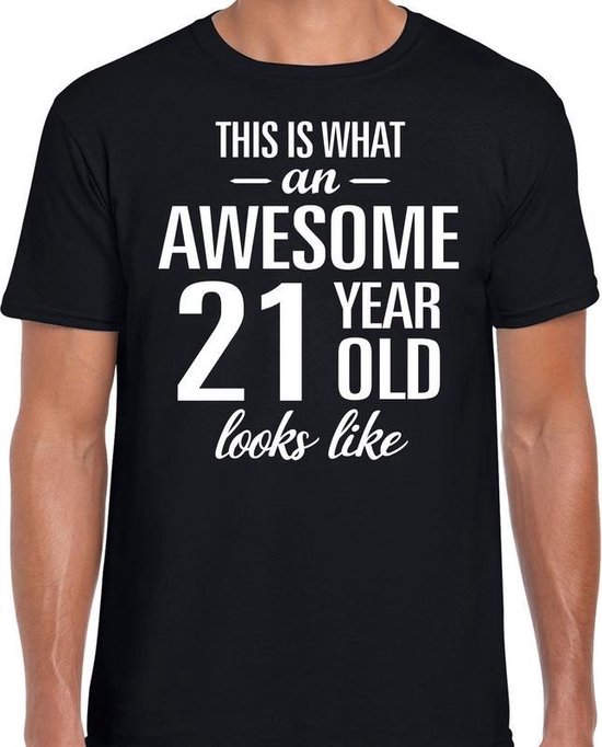 Impressionnant 21 ans - super t-shirt cadeau 21 ans homme noir - cadeau d' anniversaire 2XL | bol.com