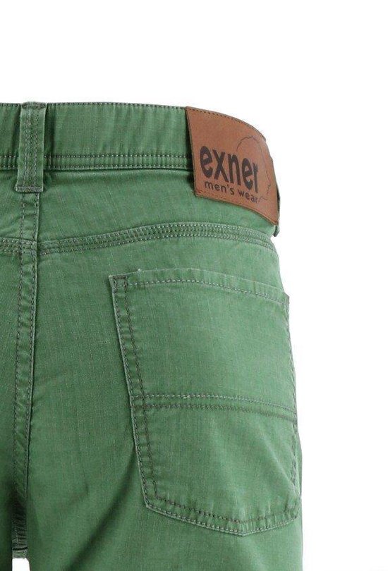 Exner 5 pocket heren broek groen, maat 33 | bol.com